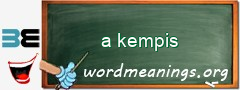 WordMeaning blackboard for a kempis